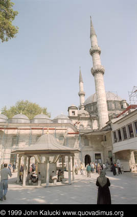 Photographs of notable mosques in Istanbul, Turkey.