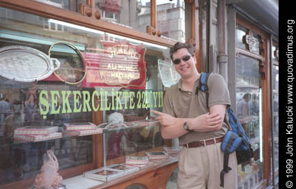 Photographs of John and Anne in Turkey.