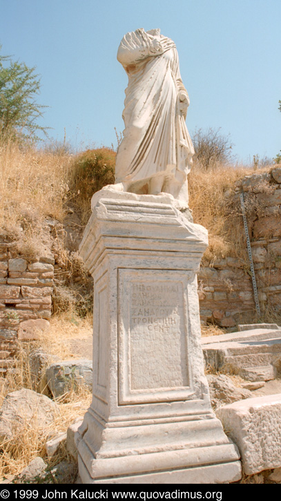 Photographs of the Roman ruins at Ephesus, Turkey.