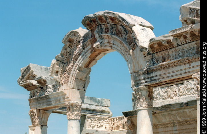 Photographs of the Roman ruins at Ephesus, Turkey.