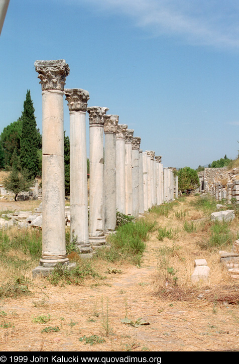 Photographs of the Roman ruins at Ephesus, Turkey.