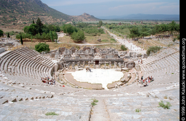 Photographs of the Roman ruins at Ephesus, Turkey.