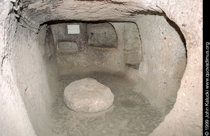 Photographs of Cappadocia, including cave dwellings, cave cities, the village of Cavusin, and the Derrent Valley.