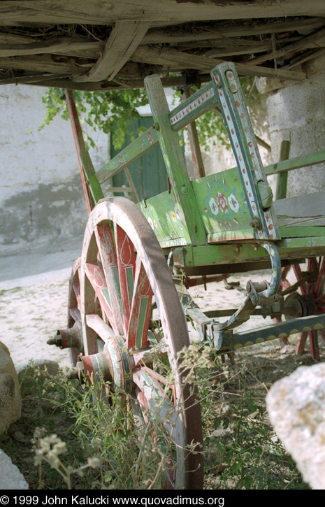 Photographs of Cappadocia, including cave dwellings, cave cities, the village of Cavusin, and the Derrent Valley.