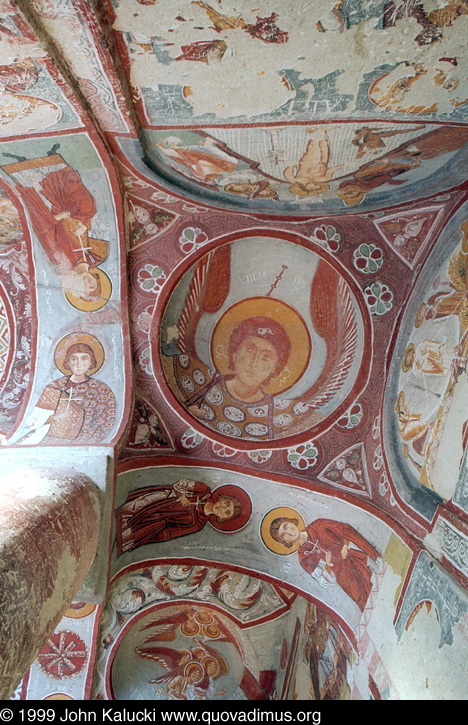 Photographs of the early churches and frescos at the Goreme Open Air Museum, Cappadocia, Turkey.