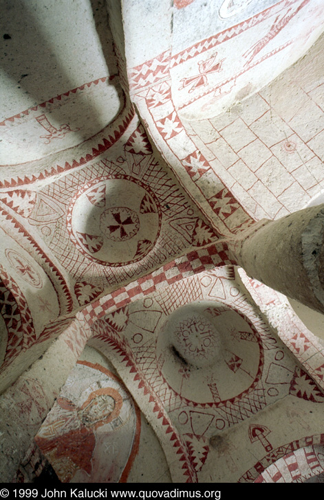 Photographs of the early churches and frescos at the Goreme Open Air Museum, Cappadocia, Turkey.