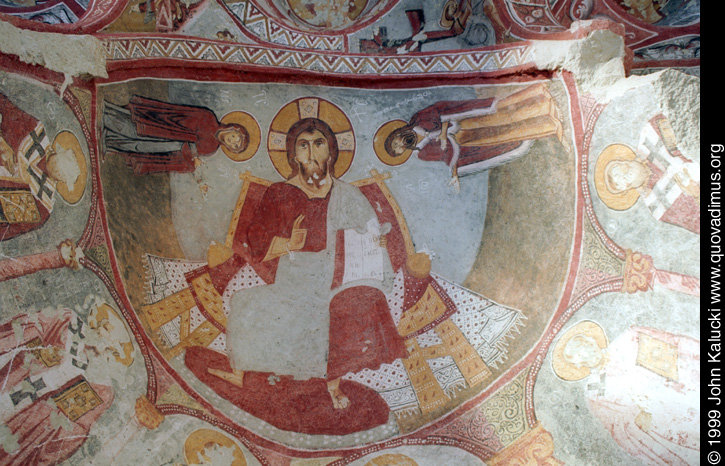 Photographs of the early churches and frescos at the Goreme Open Air Museum, Cappadocia, Turkey.