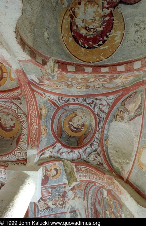 Photographs of the early churches and frescos at the Goreme Open Air Museum, Cappadocia, Turkey.