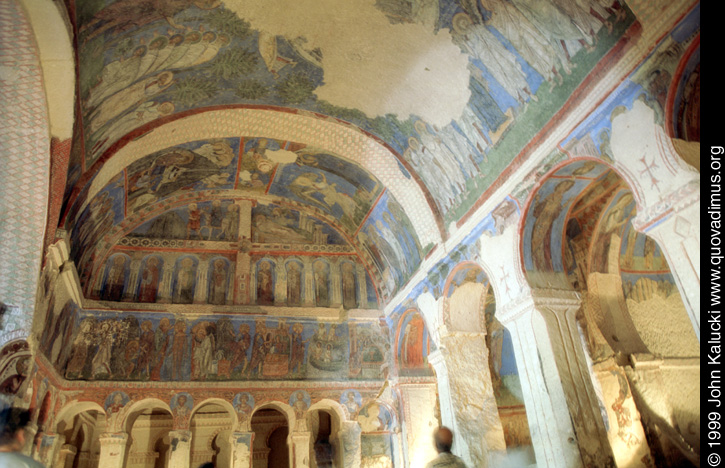 Photographs of the early churches and frescos at the Goreme Open Air Museum, Cappadocia, Turkey.