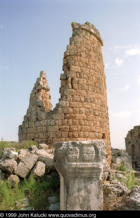 Photographs of the Roman ruins at Perge, Turkey.