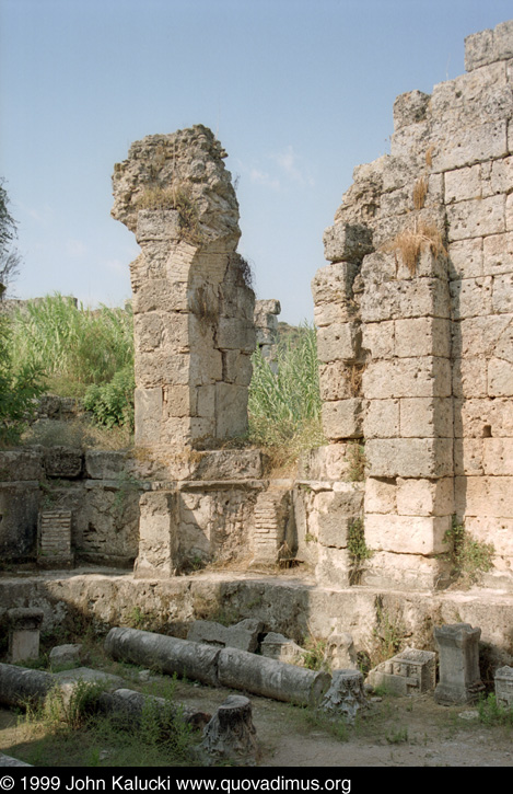 Photographs of the Roman ruins at Perge, Turkey.