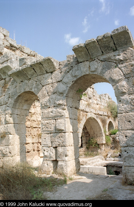 Photographs of the Roman ruins at Perge, Turkey.