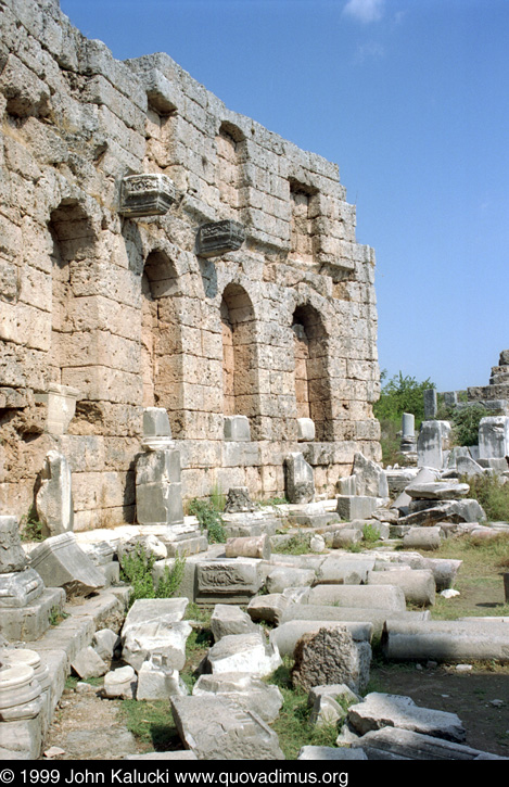 Photographs of the Roman ruins at Perge, Turkey.