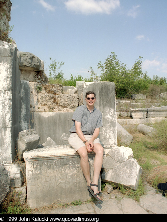 Photographs of John and Anne in Turkey.