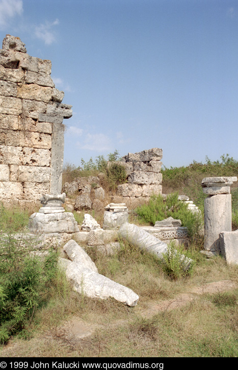 Photographs of the Roman ruins at Perge, Turkey.