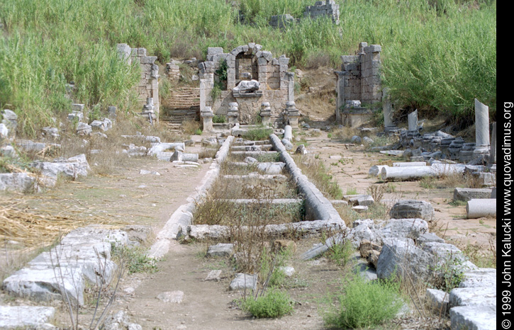 Photographs of the Roman ruins at Perge, Turkey.