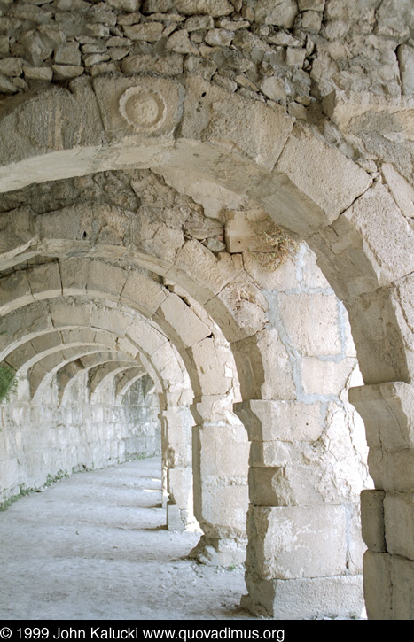 Photographs of the Roman amphitheater at Aspendos, Turkey.