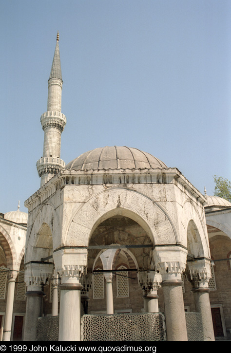 Photographs of notable mosques in Istanbul, Turkey.