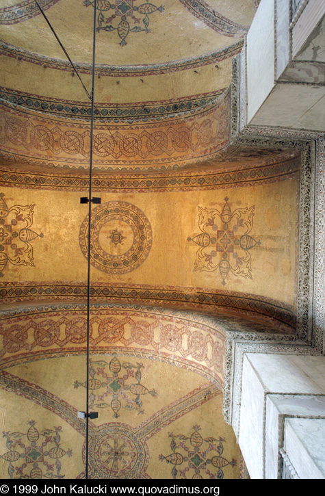 Photographs of the Aya Sophia in Istanbul Turkey.