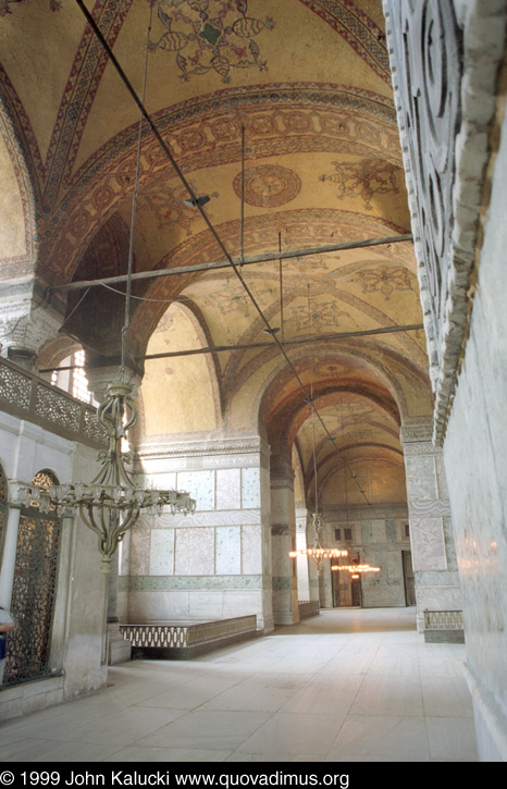 Photographs of the Aya Sophia in Istanbul Turkey.