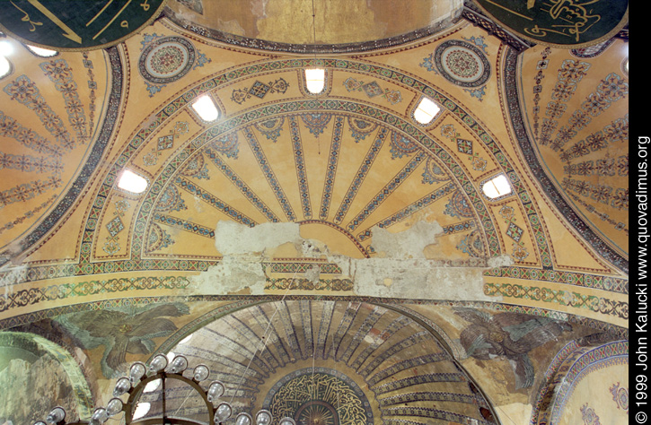 Photographs of the Aya Sophia in Istanbul Turkey.