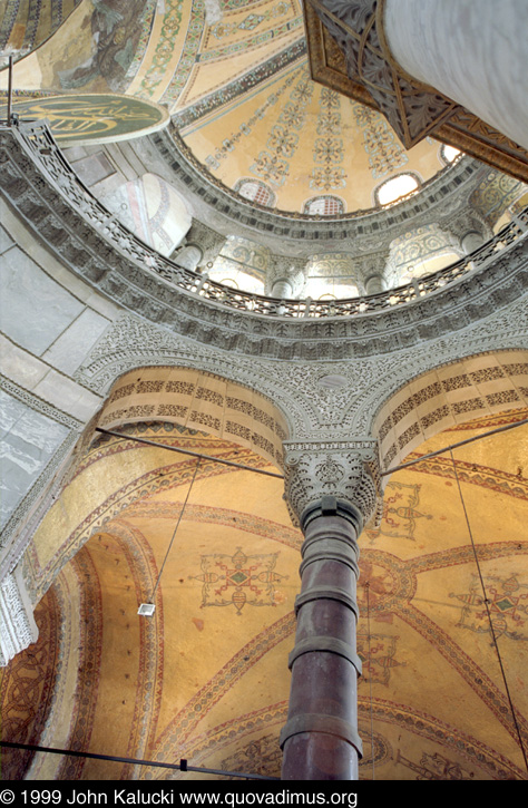 Photographs of the Aya Sophia in Istanbul Turkey.