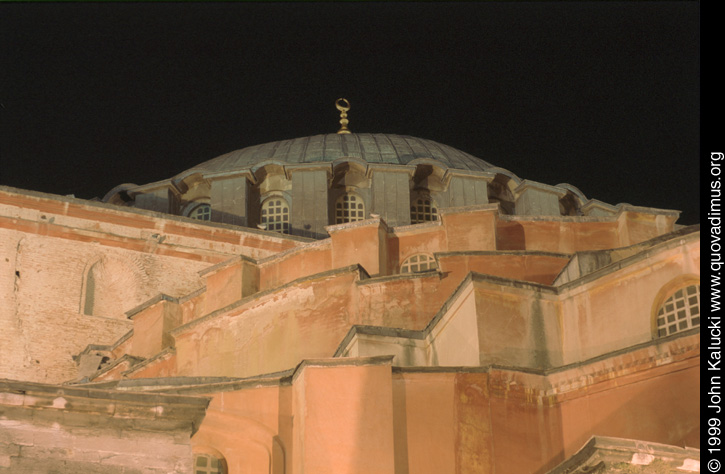 Photographs of the Aya Sophia in Istanbul Turkey.