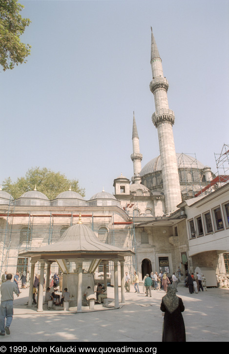 Photographs of notable mosques in Istanbul, Turkey.