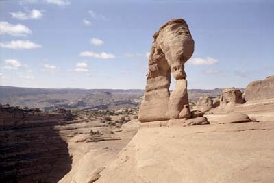 Photographs of the Delicate Arch in Arches National Park, Utah.
