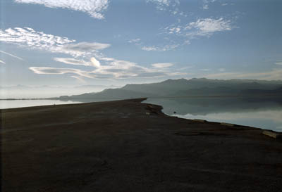 Photographs of Utah's Bonneville Salt Flats under the winter deluge.