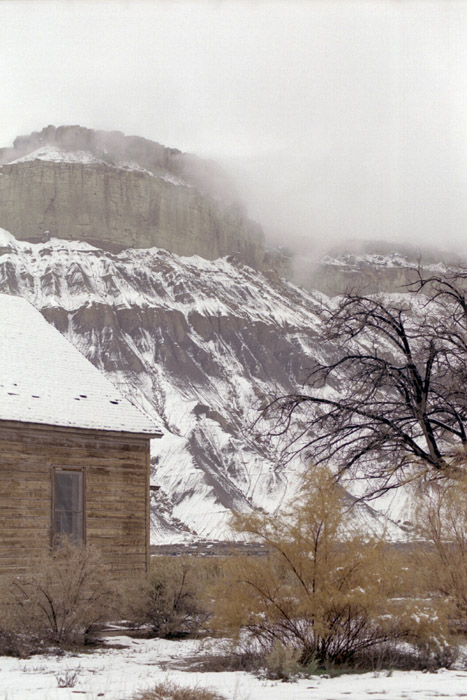 Winter photographs of Cainville Reef, Utah.