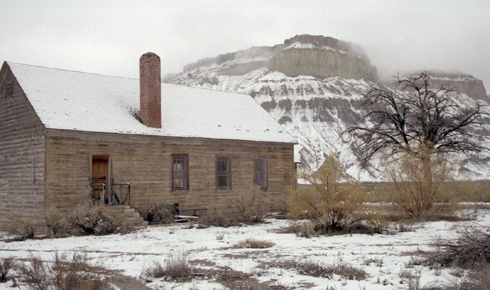 Winter photographs of Cainville Reef, Utah.