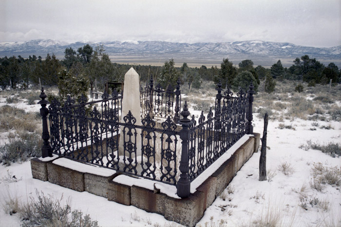 Photographs of the charcoal ovens and cemetery of the Ward Mining District, Nevada