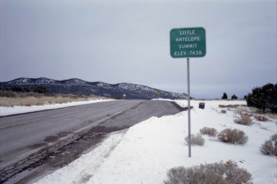 Photographs of a few of the many mountain summits and passes I travelled over in Nevada and Utah.