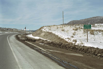 Photographs of a few of the many mountain summits and passes I travelled over in Nevada and Utah.