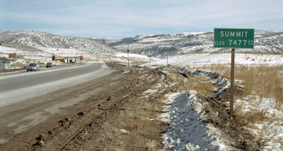 Photographs of a few of the many mountain summits and passes I travelled over in Nevada and Utah.