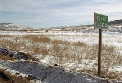 Photographs of a few of the many mountain summits and passes I travelled over in Nevada and Utah.