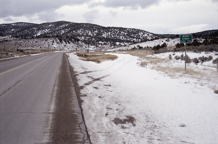 Photographs of a few of the many mountain summits and passes I travelled over in Nevada and Utah.