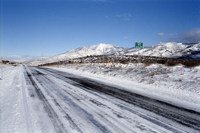 Photographs of a few of the many mountain summits and passes I travelled over in Nevada and Utah.