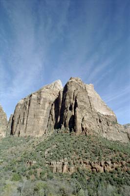 Early winter morning photographs of Zion Canyon, Zion National Park, Utah