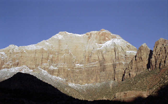 Early winter morning photographs of Zion Canyon, Zion National Park, Utah