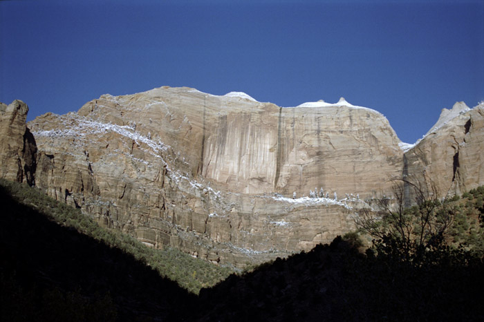 Early winter morning photographs of Zion Canyon, Zion National Park, Utah